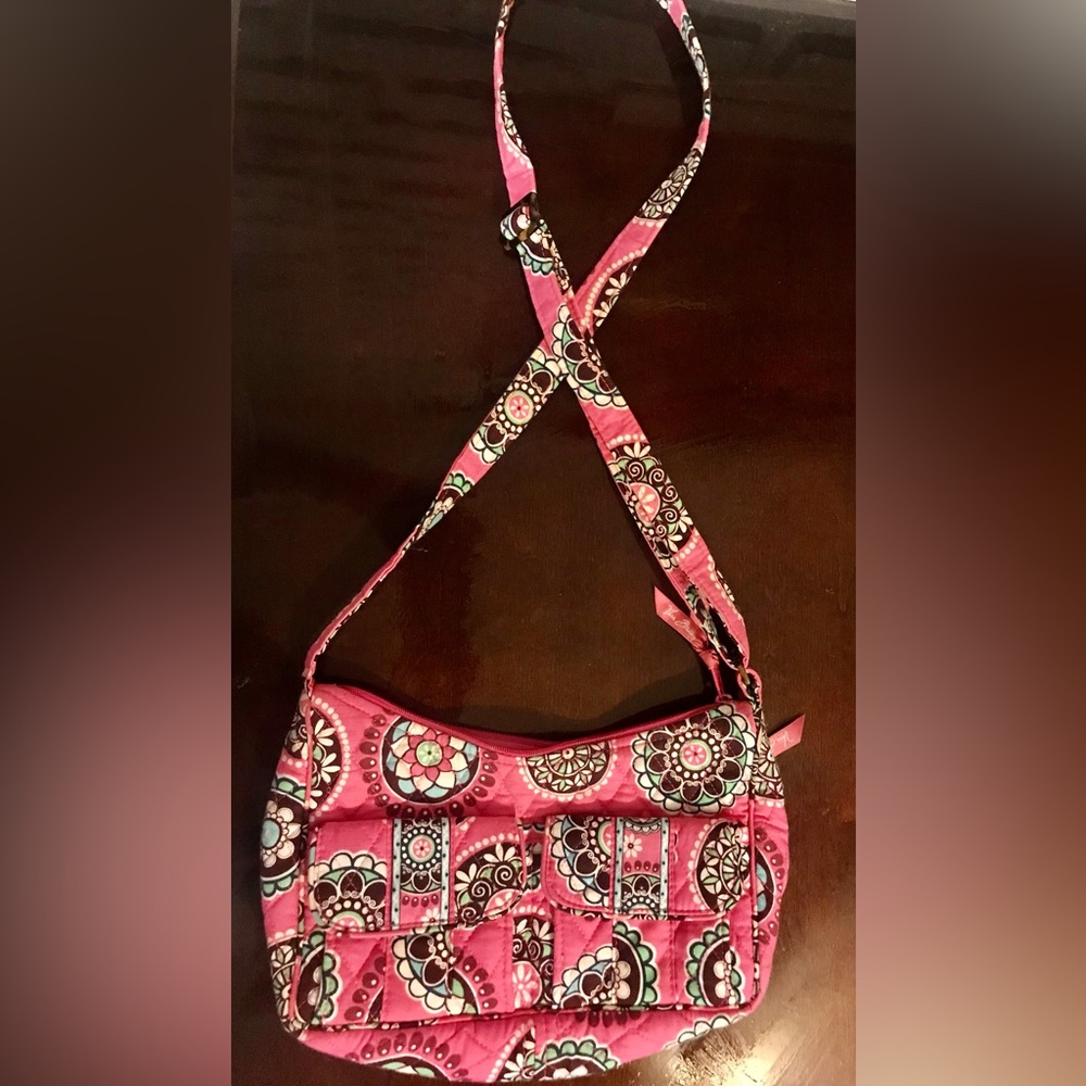 Vera Bradley- Cupcake Pink Libby (Retired Pattern) Crossbody